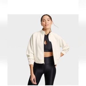 All in Motion Women's Off-White Bomber Jacket